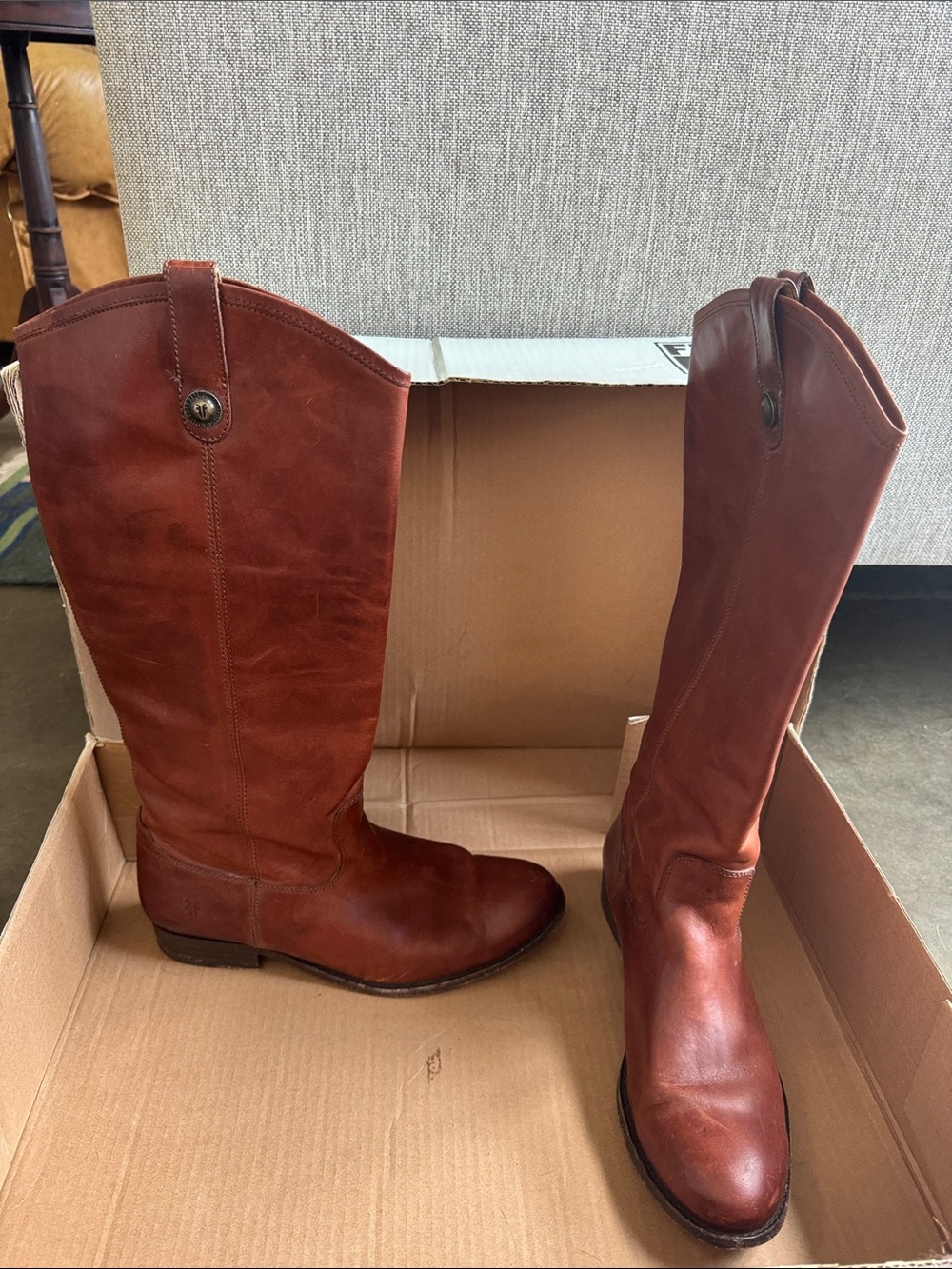 Frye Melissa Button Riding Boots Size 10